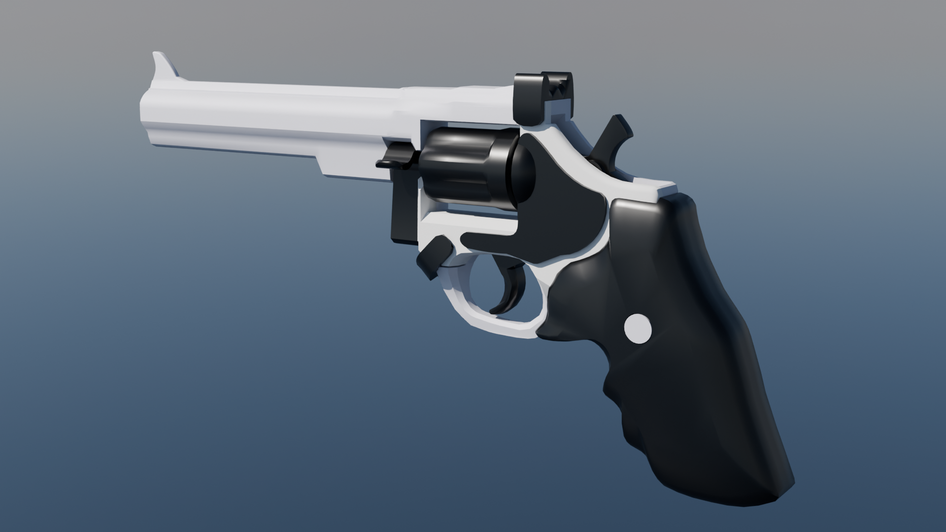 Rubber Band Gun — 3D-Printable, Dual-Color